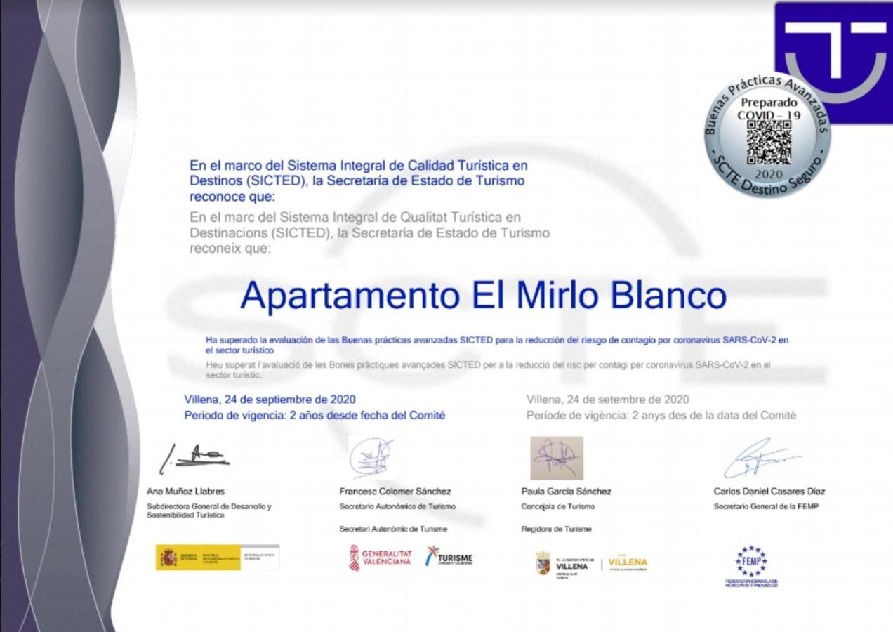 Apartamento El Mirlo Blanco Villena Eksteriør bilde